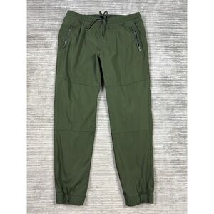 Tahari Pants Womens XL Green Jogger Pull On Elastic Waist Polyester